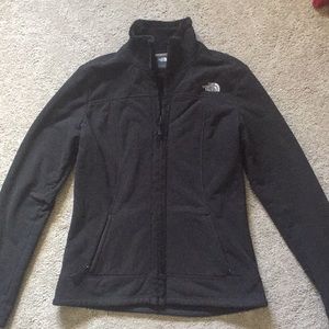 The North face black fleece lining jacket